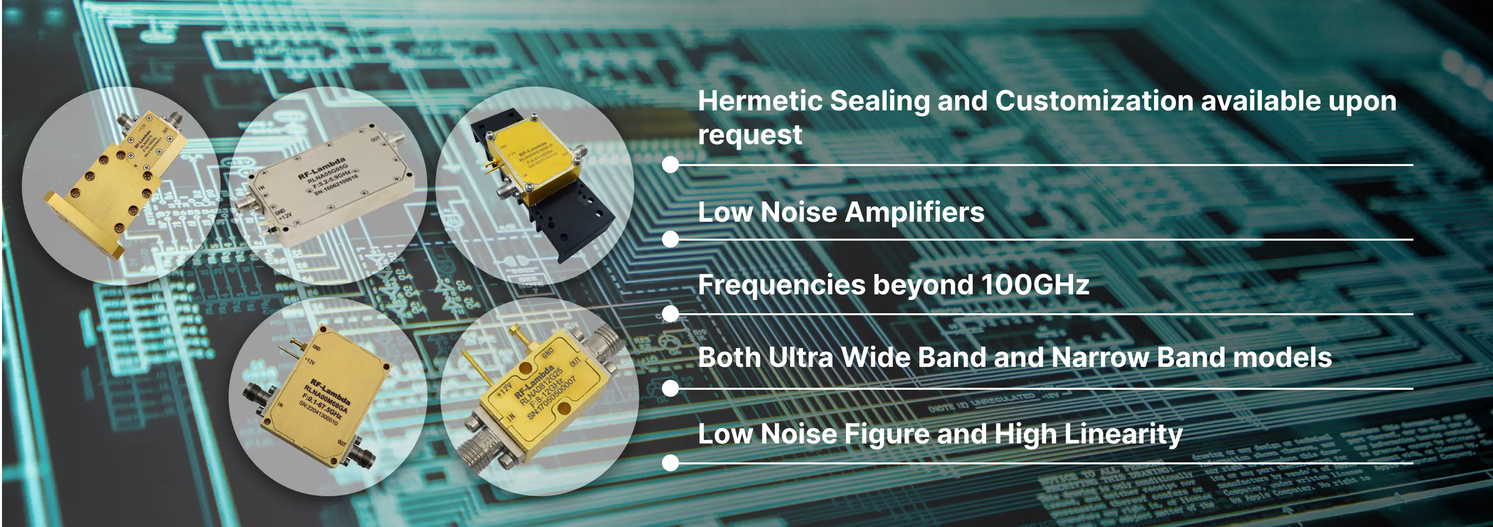 Low Noise Amplifier (DC Powered) Banner