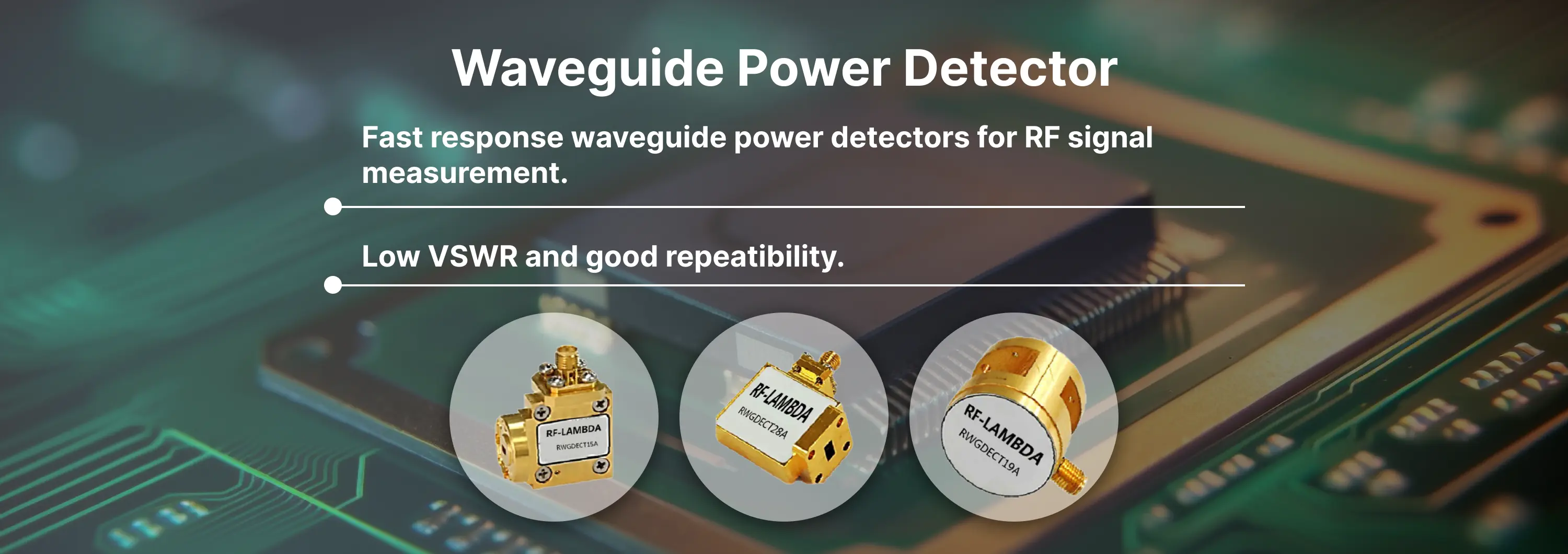 Waveguide Power Detector Banner